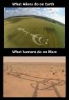 What Aliens do on Earth And what humans do on Mars 