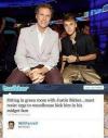 Will Ferrell - Sitting in a green room with Justin Bieber...