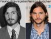 Young Steve Jobs and Ashton Kutcher