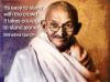 Mahatma Gandhi -  It's easy to stand with the crowd It takes courage...
