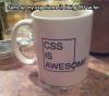 CSS is awesome funny mug