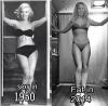 Sexy 1950 vs. Fat 2014