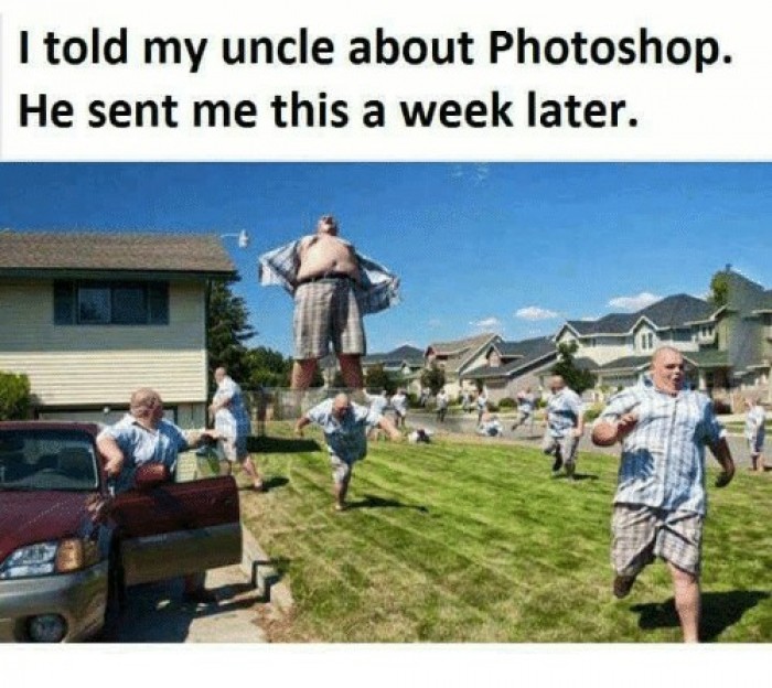 I Told My Uncle About Photoshop